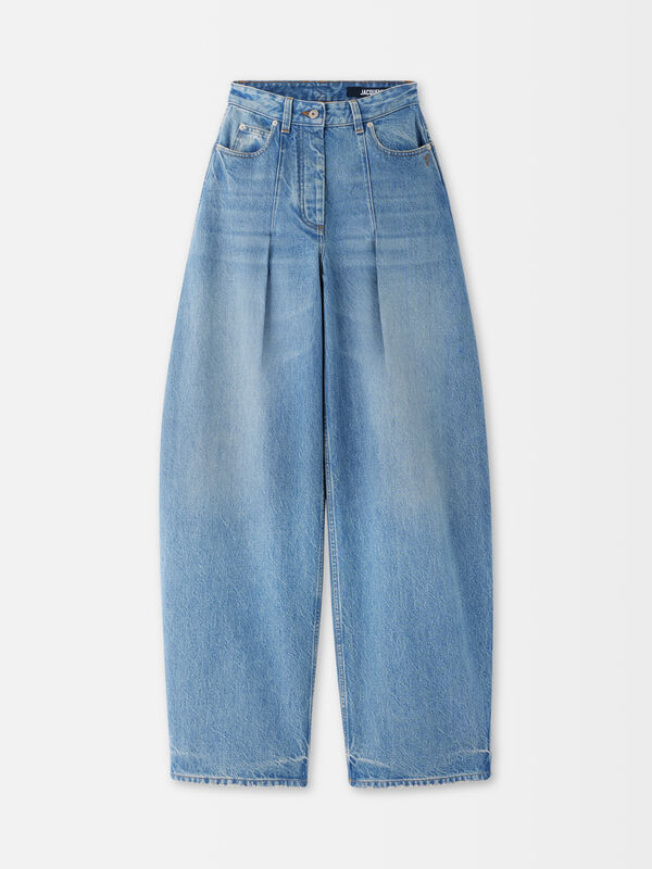 The Ovalo de-Nîmes denim pants jacquemus بنطال the ovalo de n mes denim