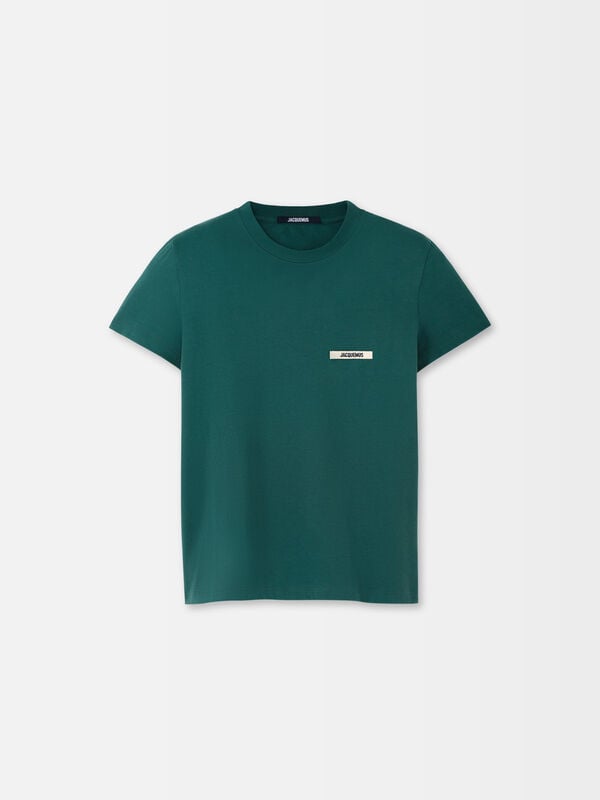 The Gros Grain short-sleeve t-shirt jacquemus تي شيرت the gros grain short sleeve