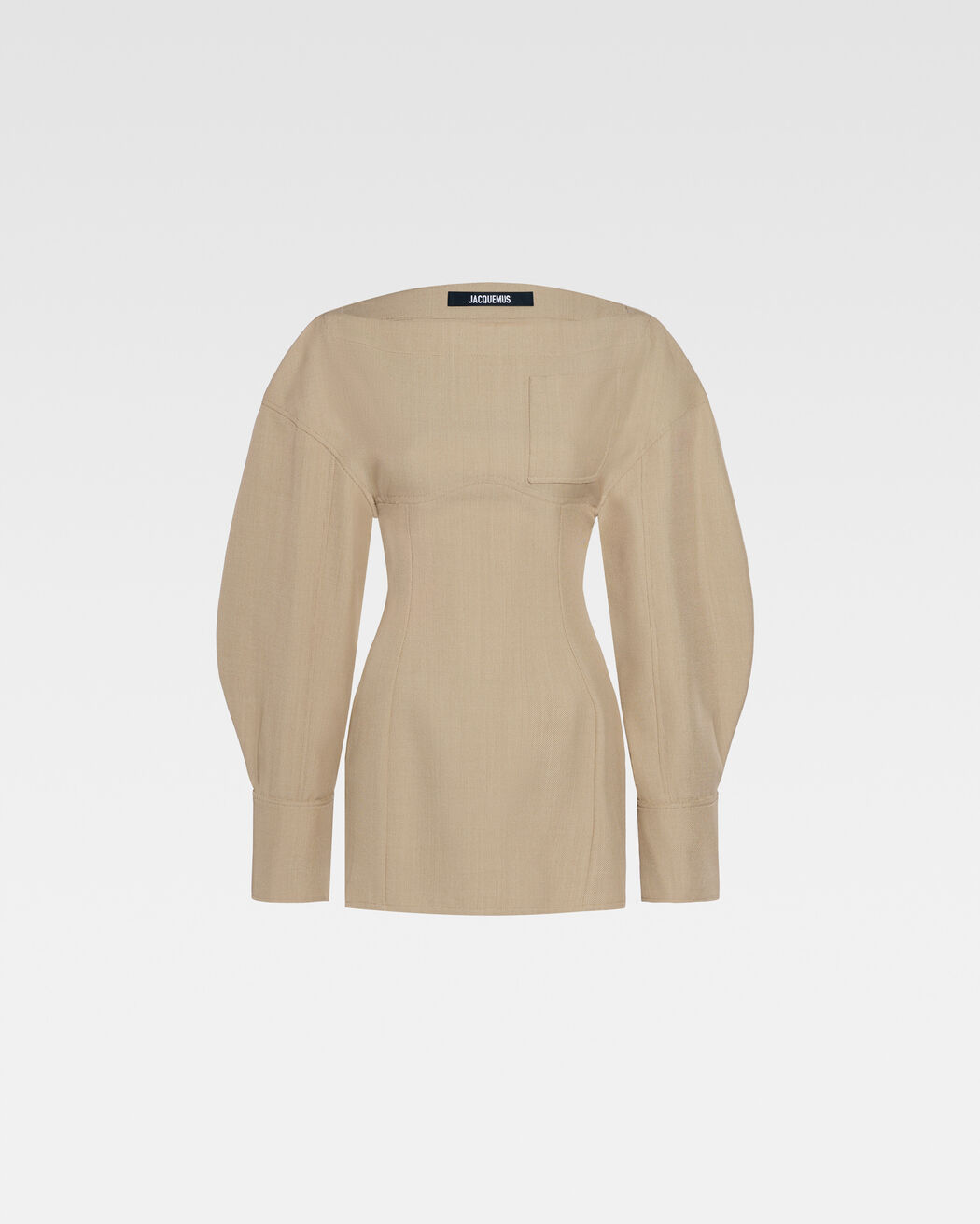 The Casaco shirt dress jacquemus the casaco shirt dress