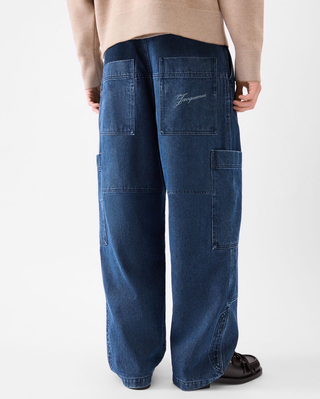 The Carré de-Nîmes denim cargo pants jacquemus the carr de n mes denim cargo pants