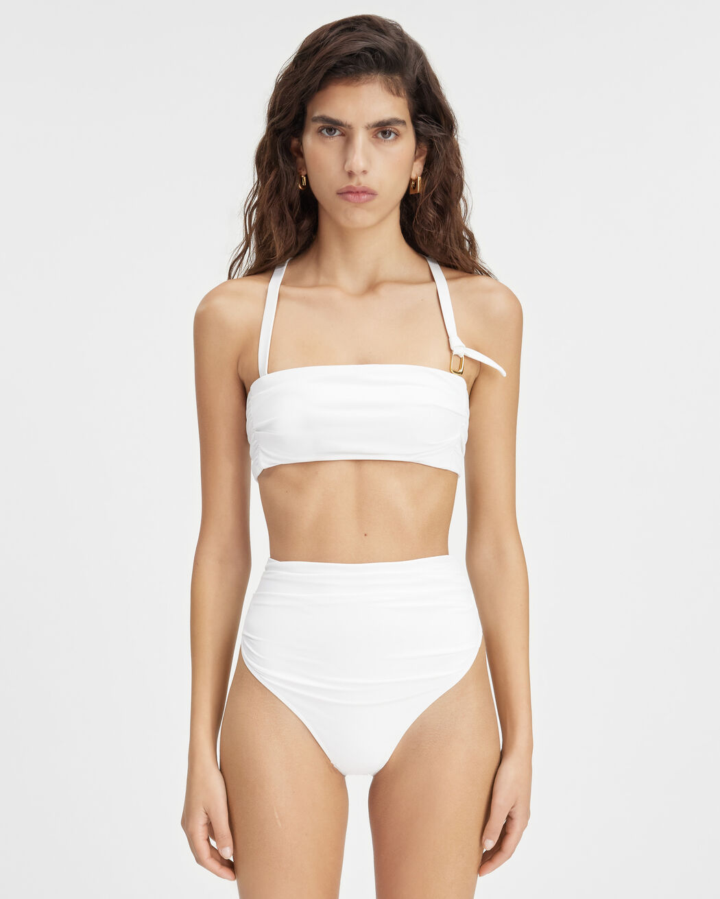 The Drapeado bikini top jacquemus the drapeado bikini top