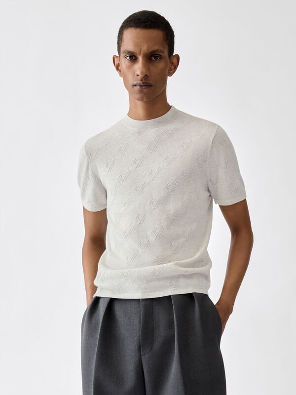 The Abbracio knit t-shirt jacquemus the abbracio knit t shirt