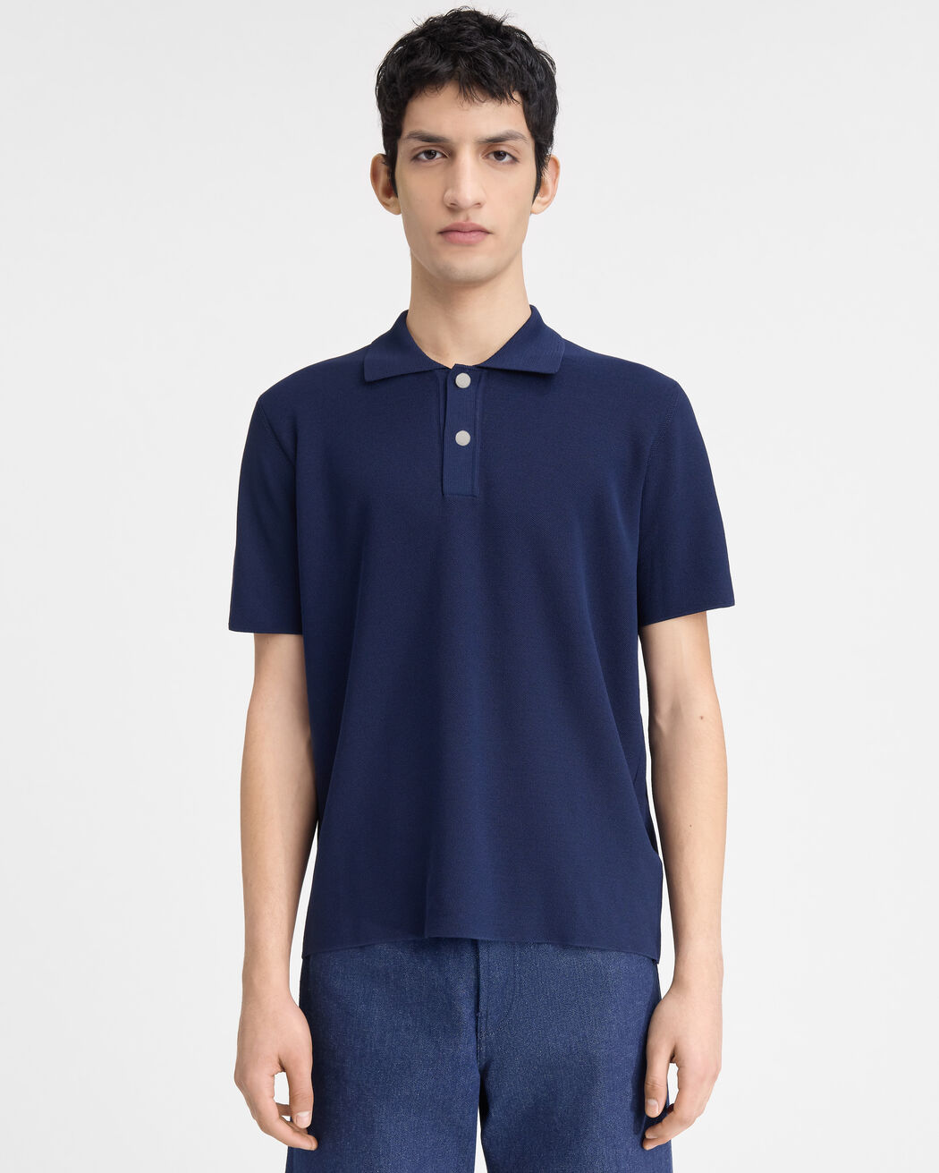 The knit polo shirt jacquemus the knit polo shirt