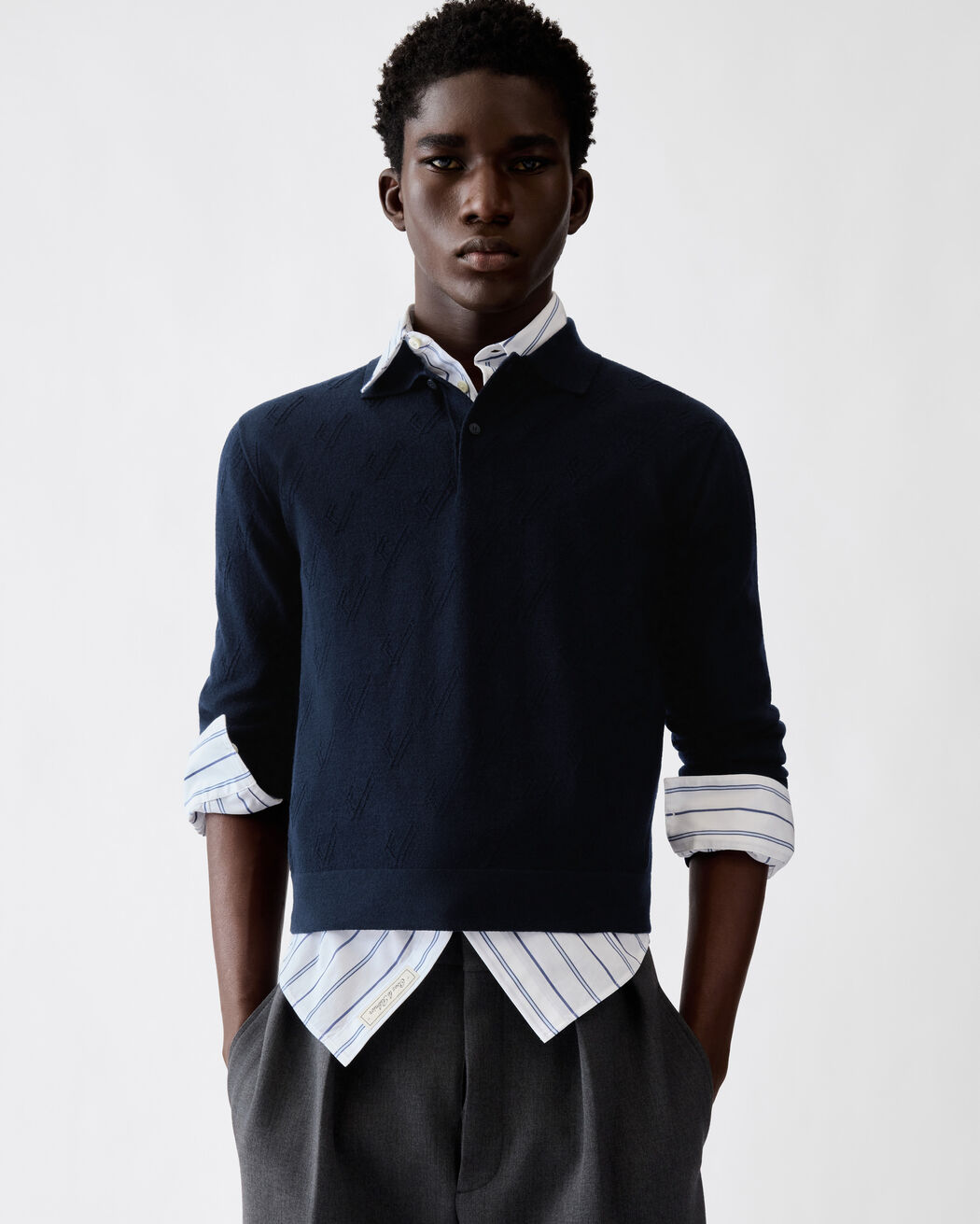 The Abbracio knit polo shirt jacquemus the abbracio knit polo shirt