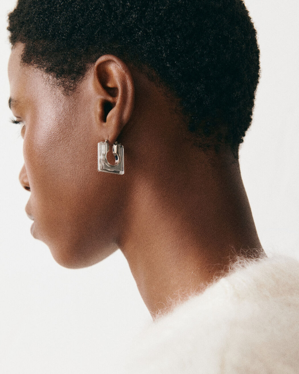أقراط The Rond Carré earrings jacquemus أقراط the rond carr earrings