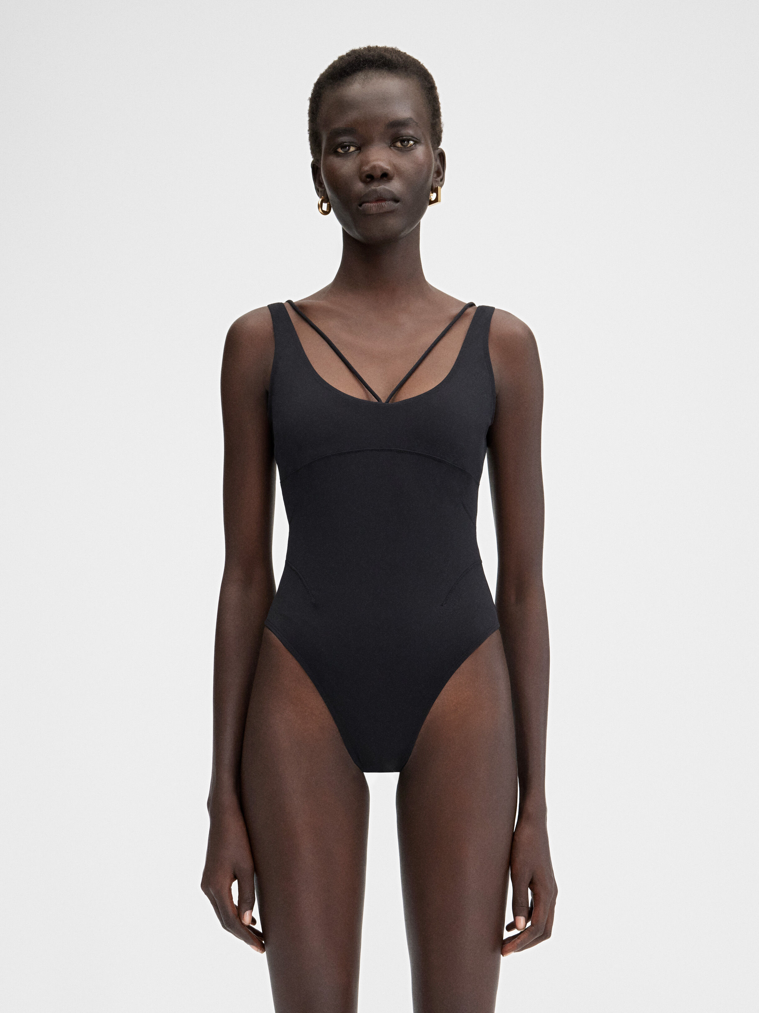 The Signature swimsuit, Black | JACQUEMUS UAE The Signature swimsuit, Black | JACQUEMUS UAE