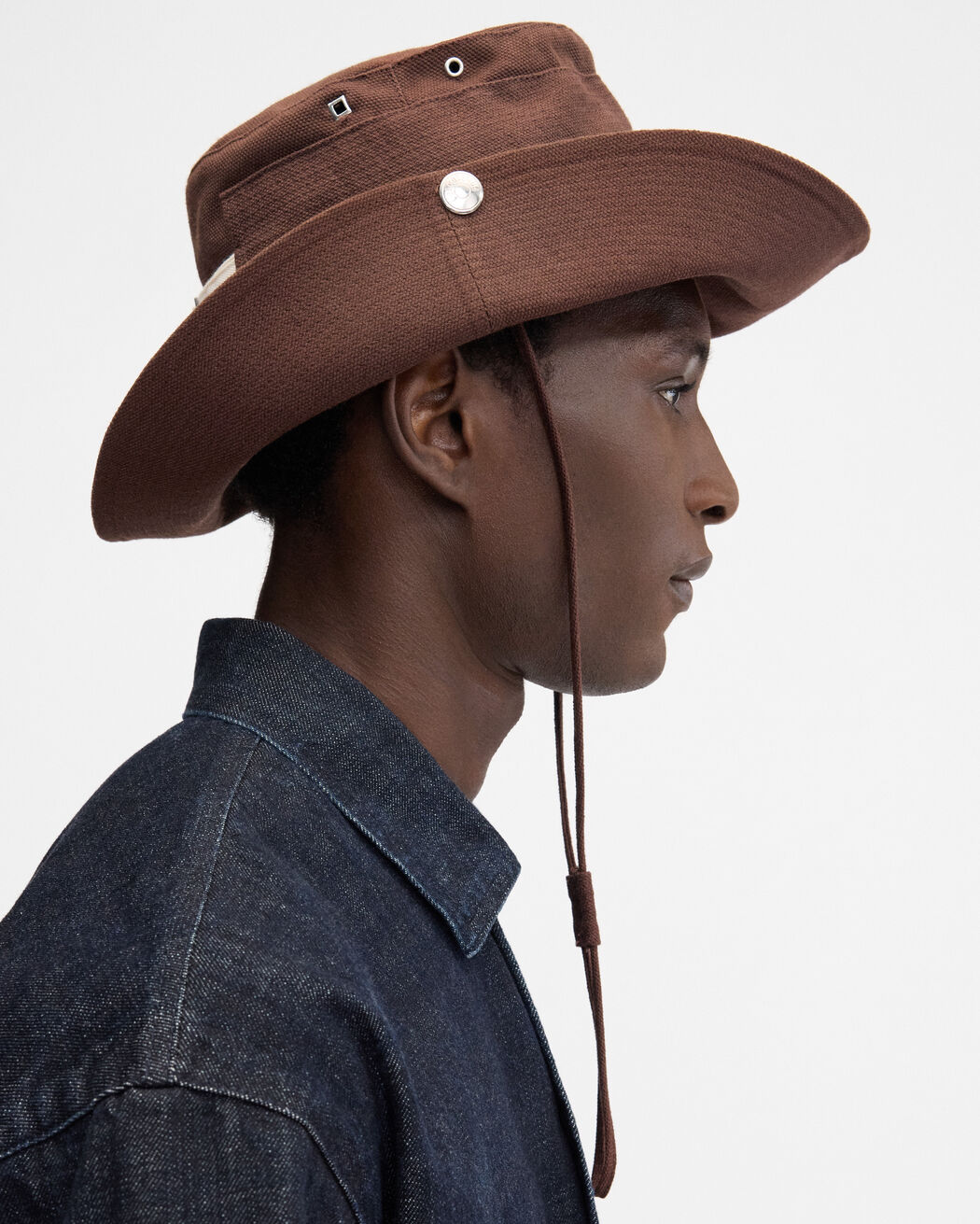 The de-Nîmes denim bucket hat jacquemus the de n mes denim bucket hat