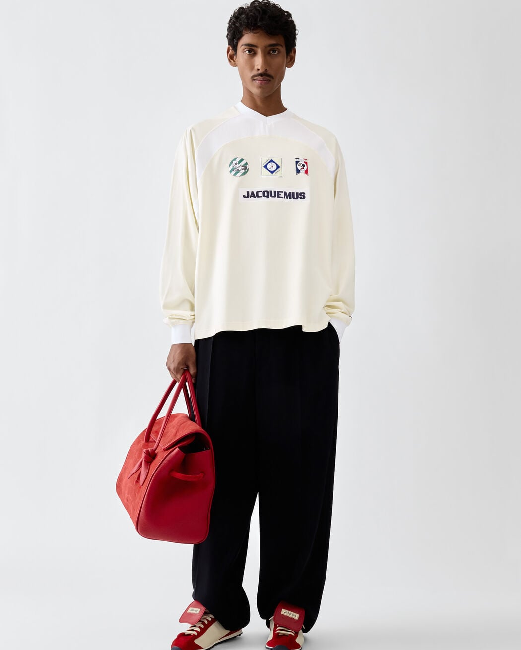 The Supporter long-sleeve t-shirt jacquemus the supporter long sleeve t shirt