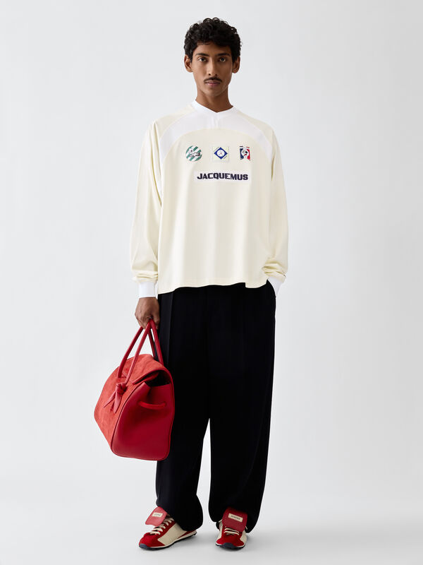 The Supporter long-sleeve t-shirt jacquemus the supporter long sleeve t shirt