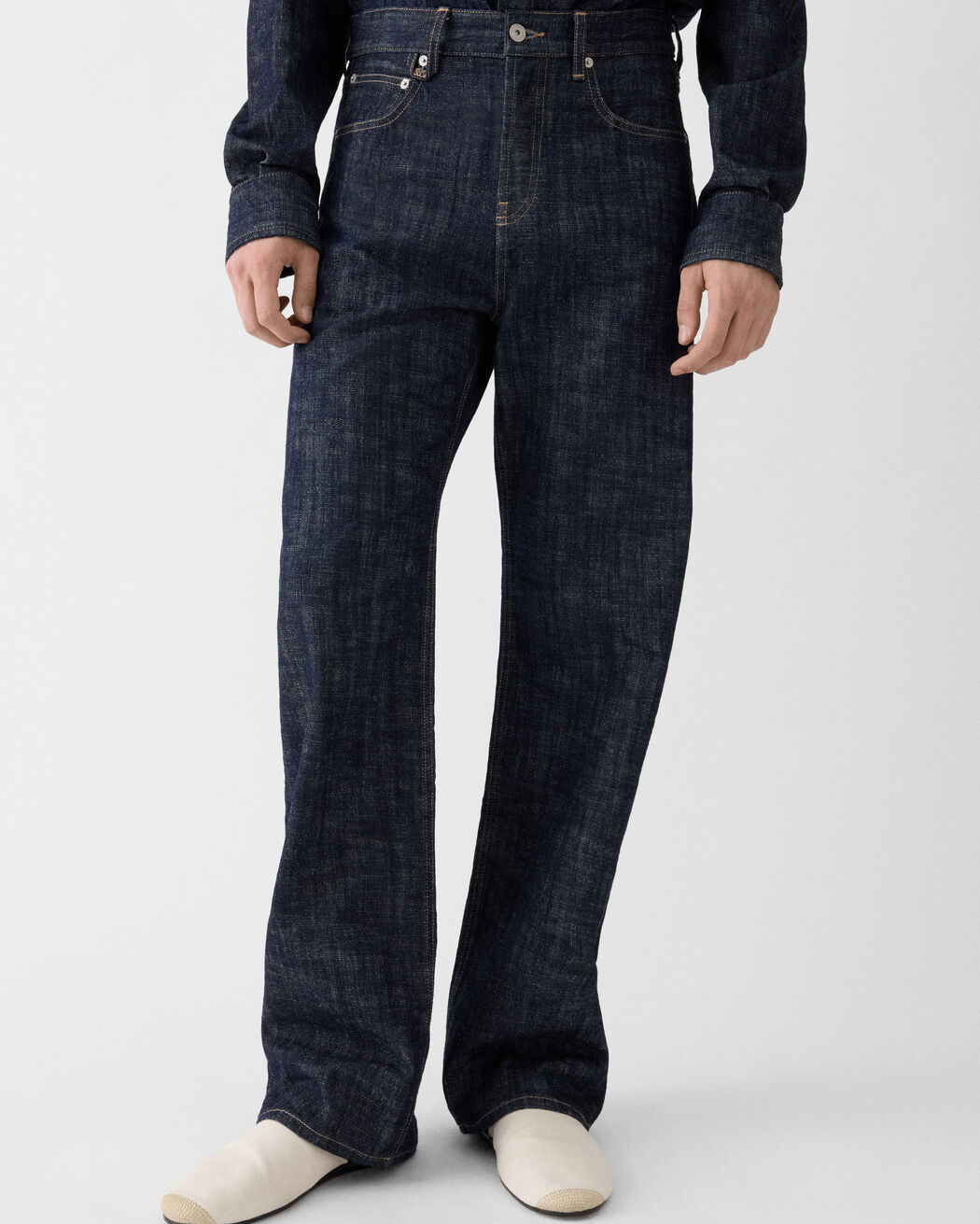 The straight de-Nîmes denim pants jacquemus the straight de n mes denim pants