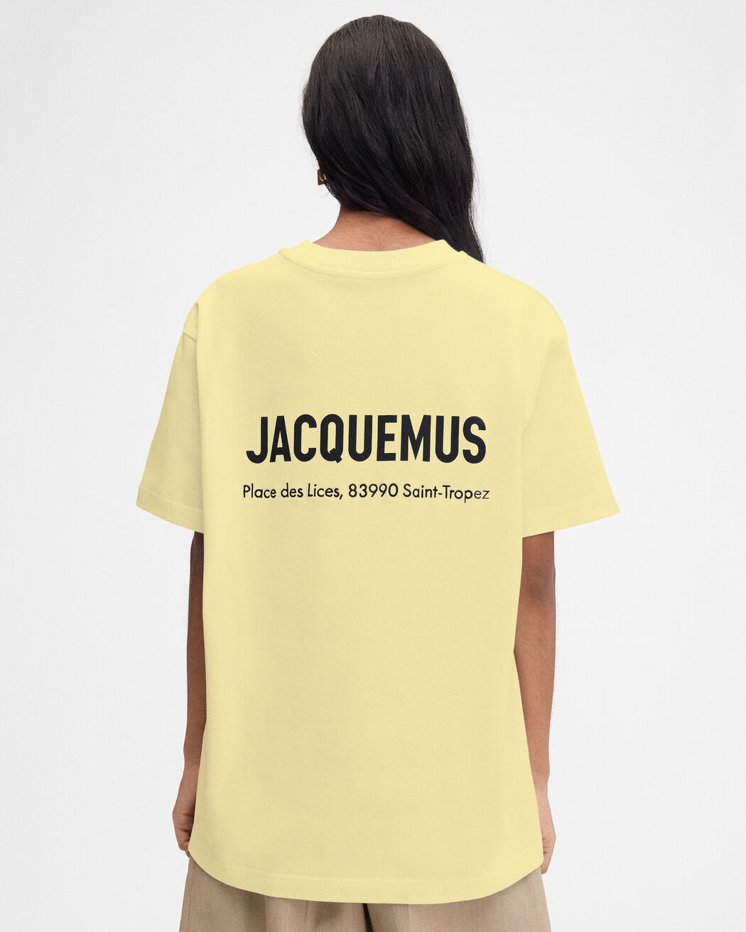 The Saint Tropez Place des Lices address t-shirt jacquemus the saint tropez place des lices address t shirt