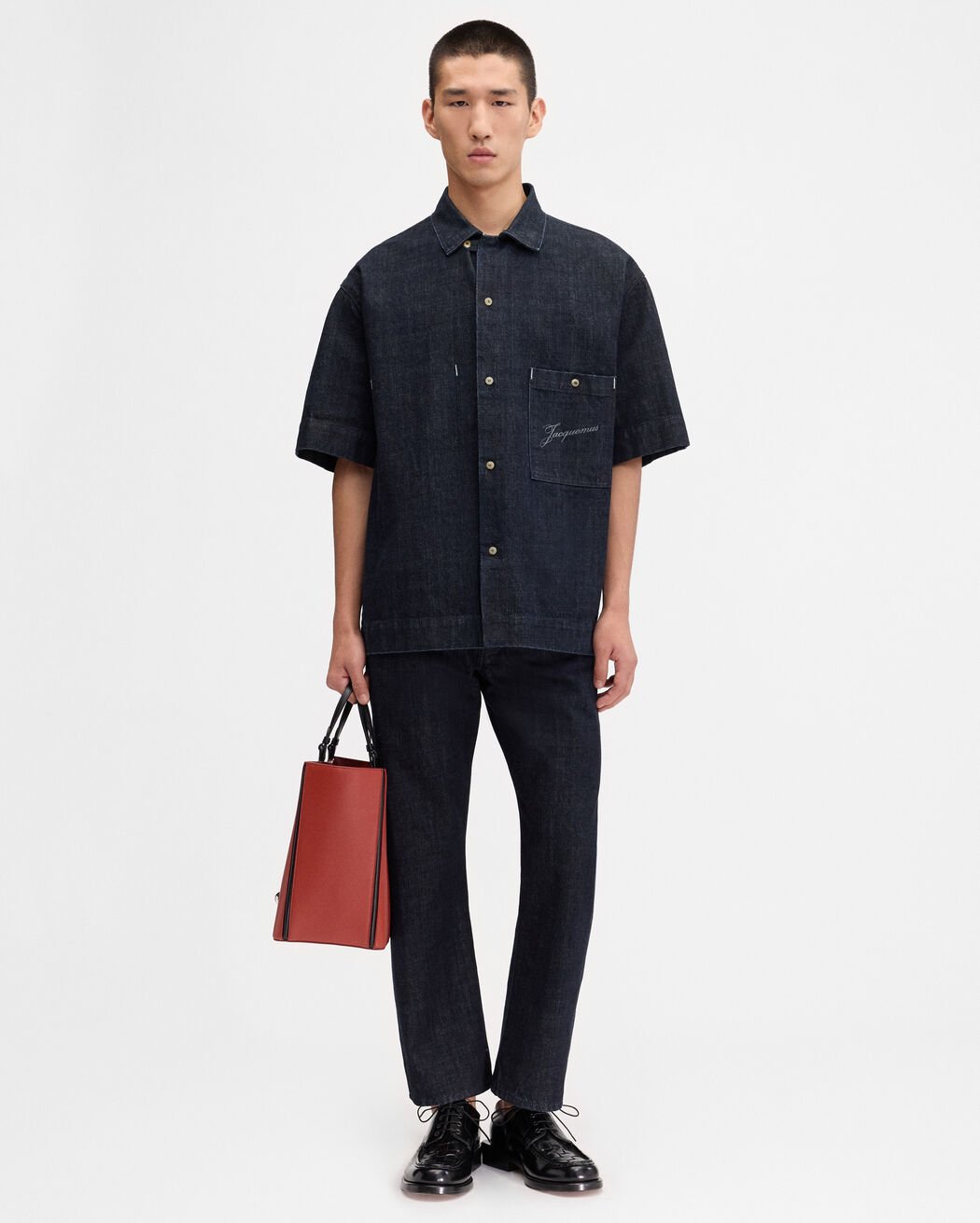 The Aloe de-Nîmes denim shirt jacquemus the aloe de n mes denim shirt