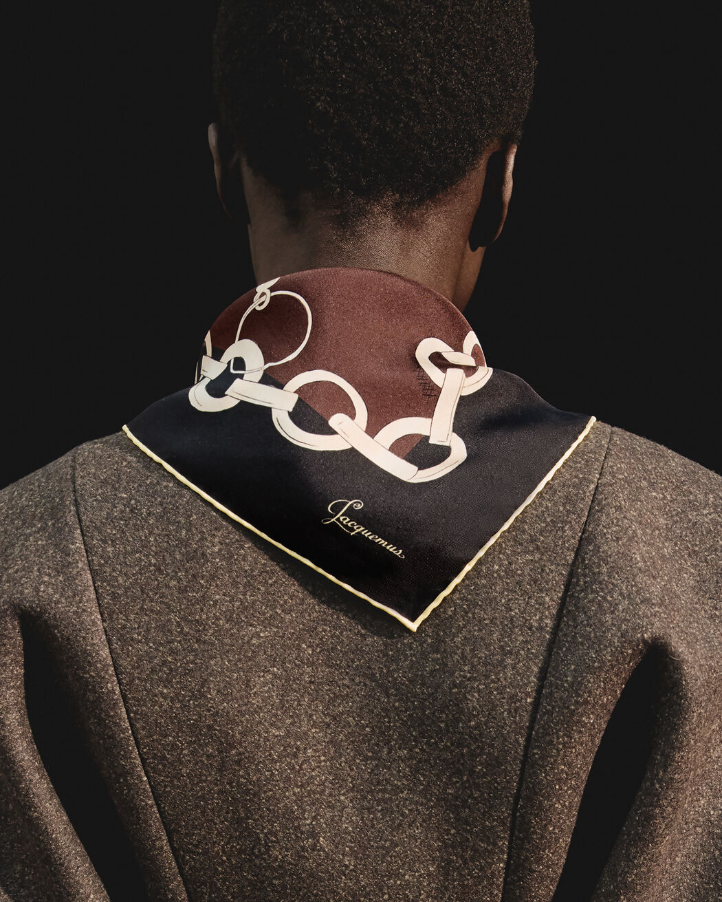 The Pampille silk scarf jacquemus the pampille silk scarf