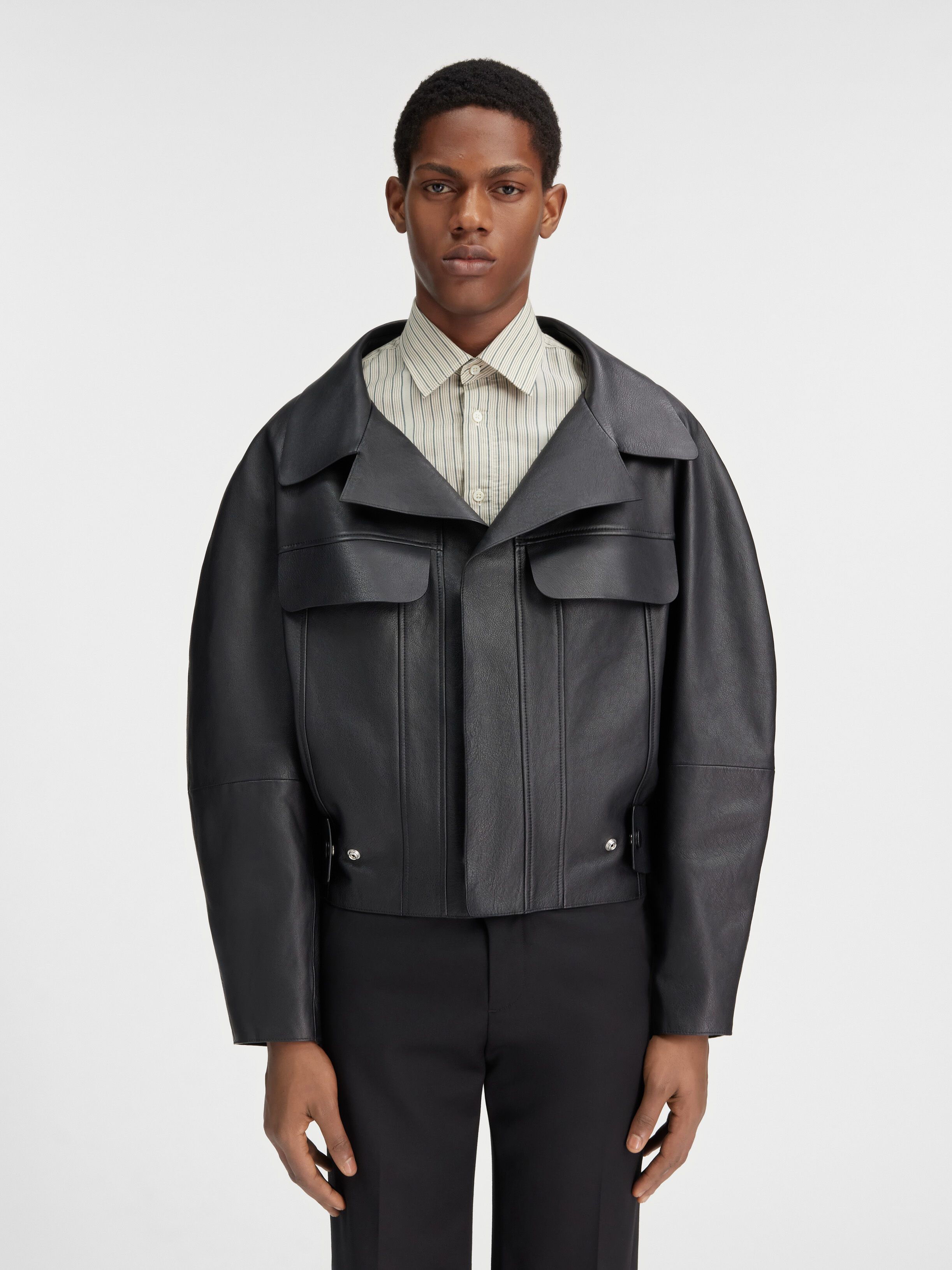 The Pilota leather jacket, Black | JACQUEMUS UAE