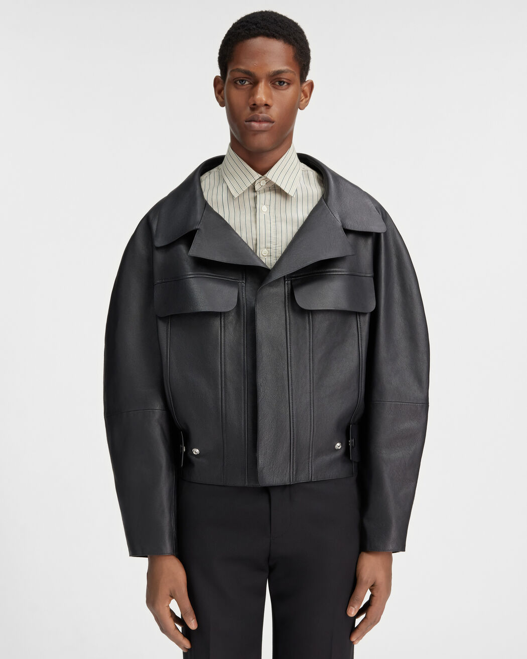 The Pilota leather jacket jacquemus the pilota leather jacket