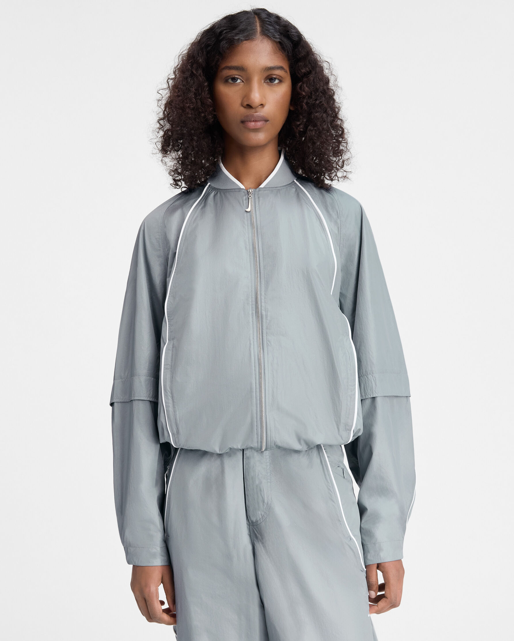 The JACQUEMUS+NIKE track jacket, Grey | JACQUEMUS UAE