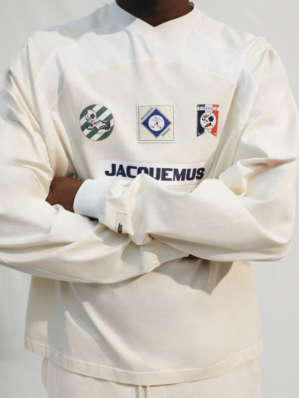 The Supporter long-sleeve t-shirt jacquemus the supporter long sleeve t shirt