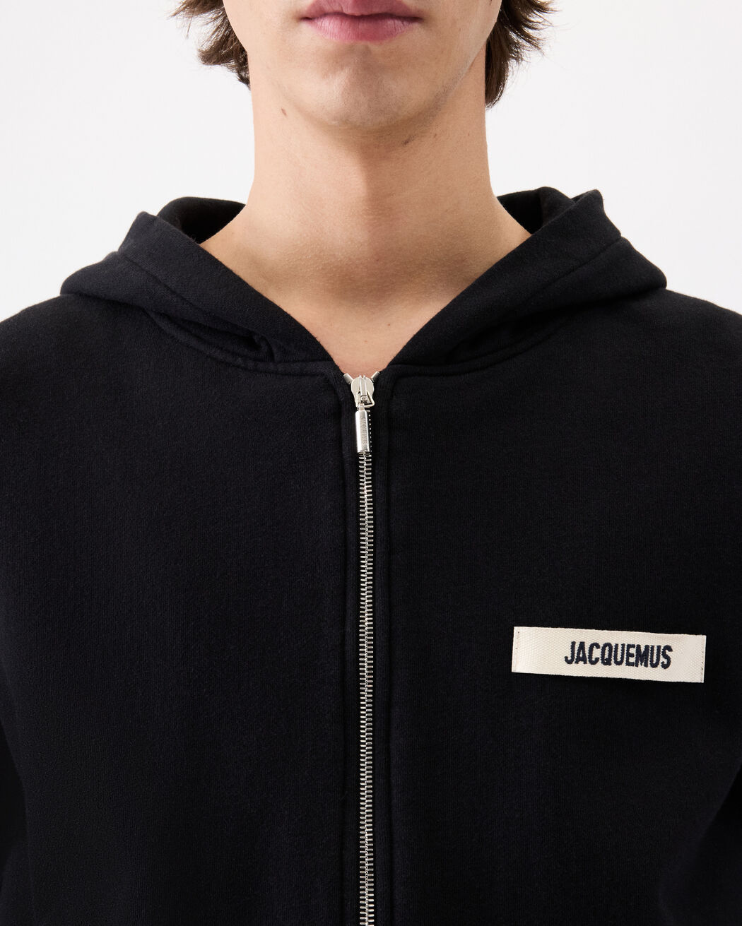 The Gros Grain zipped hoodie jacquemus the gros grain zipped hoodie