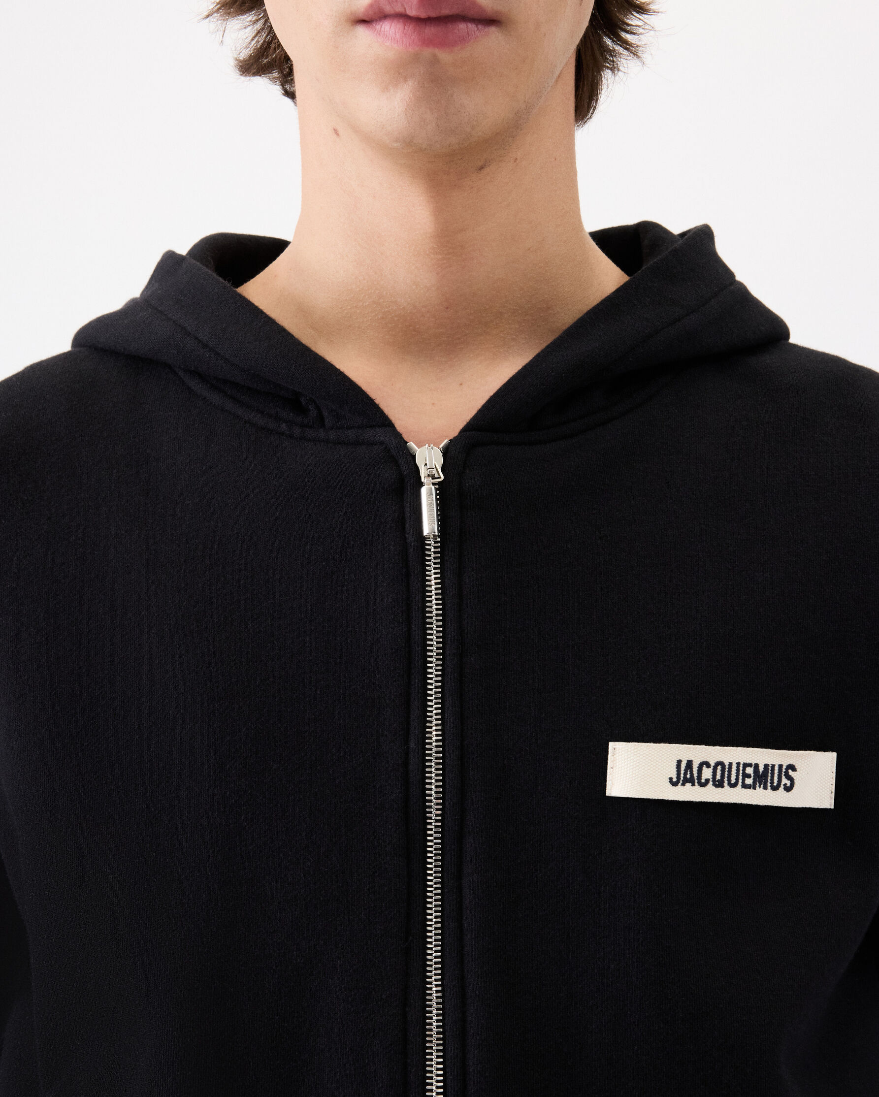 The Gros Grain zipped hoodie, Black | JACQUEMUS UAE