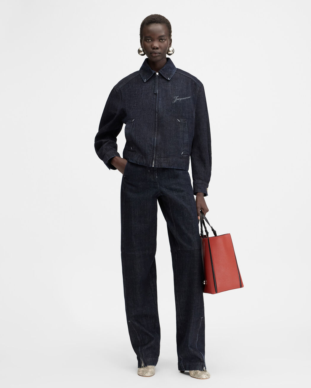 The Canevas de-Nîmes denim jacket jacquemus the canevas de n mes denim jacket