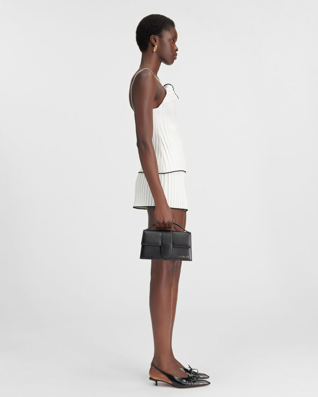 The pleated knit top jacquemus the pleated knit top