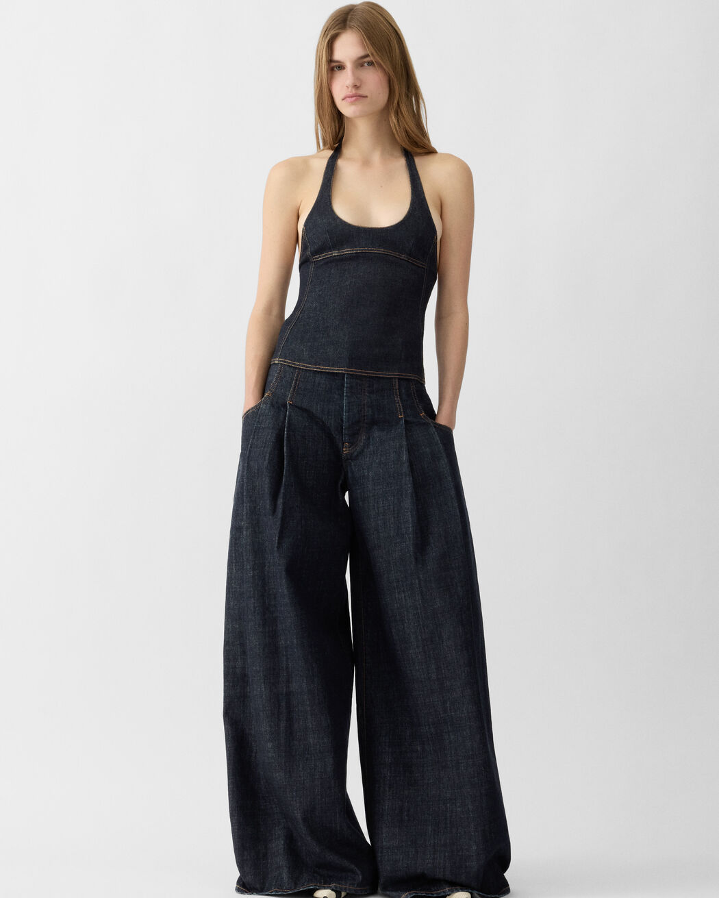 The Lavoir de-Nîmes denim top jacquemus the lavoir de n mes denim top