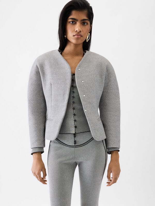 The mini Ovalo jacket jacquemus the mini ovalo jacket