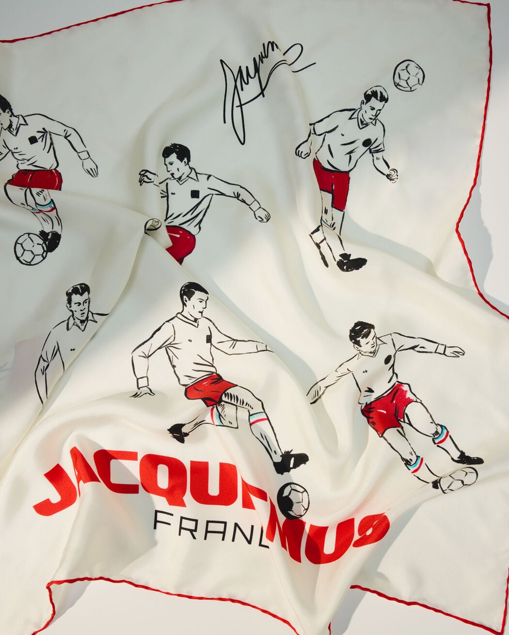 The Supporter silk scarf jacquemus the supporter silk scarf