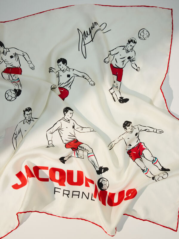 The Supporter silk scarf jacquemus the supporter silk scarf