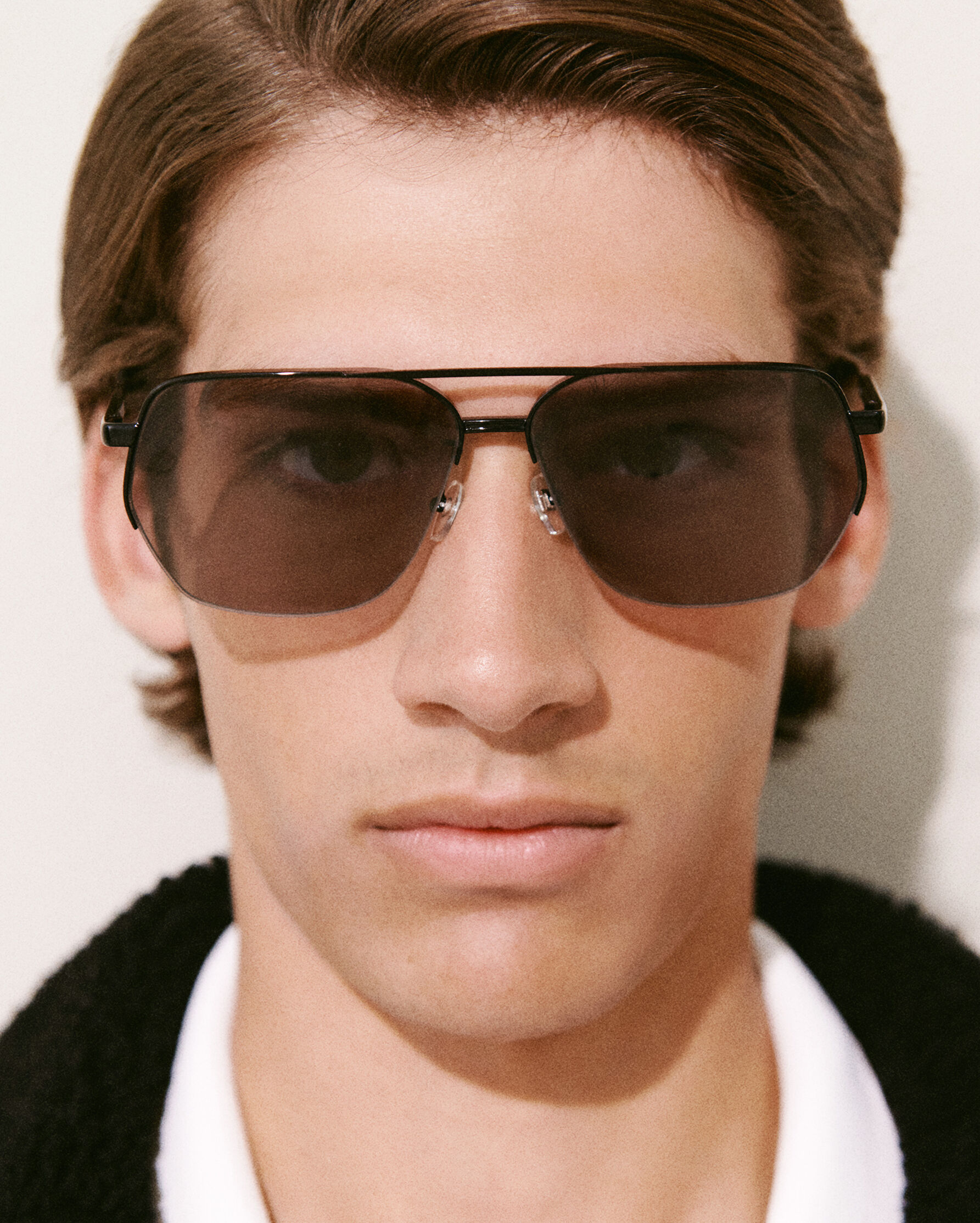 Jacquemus Aviador Sunglasses Jacquemus Aviador Sunglasses in Black | Linda Farrow  main image 2