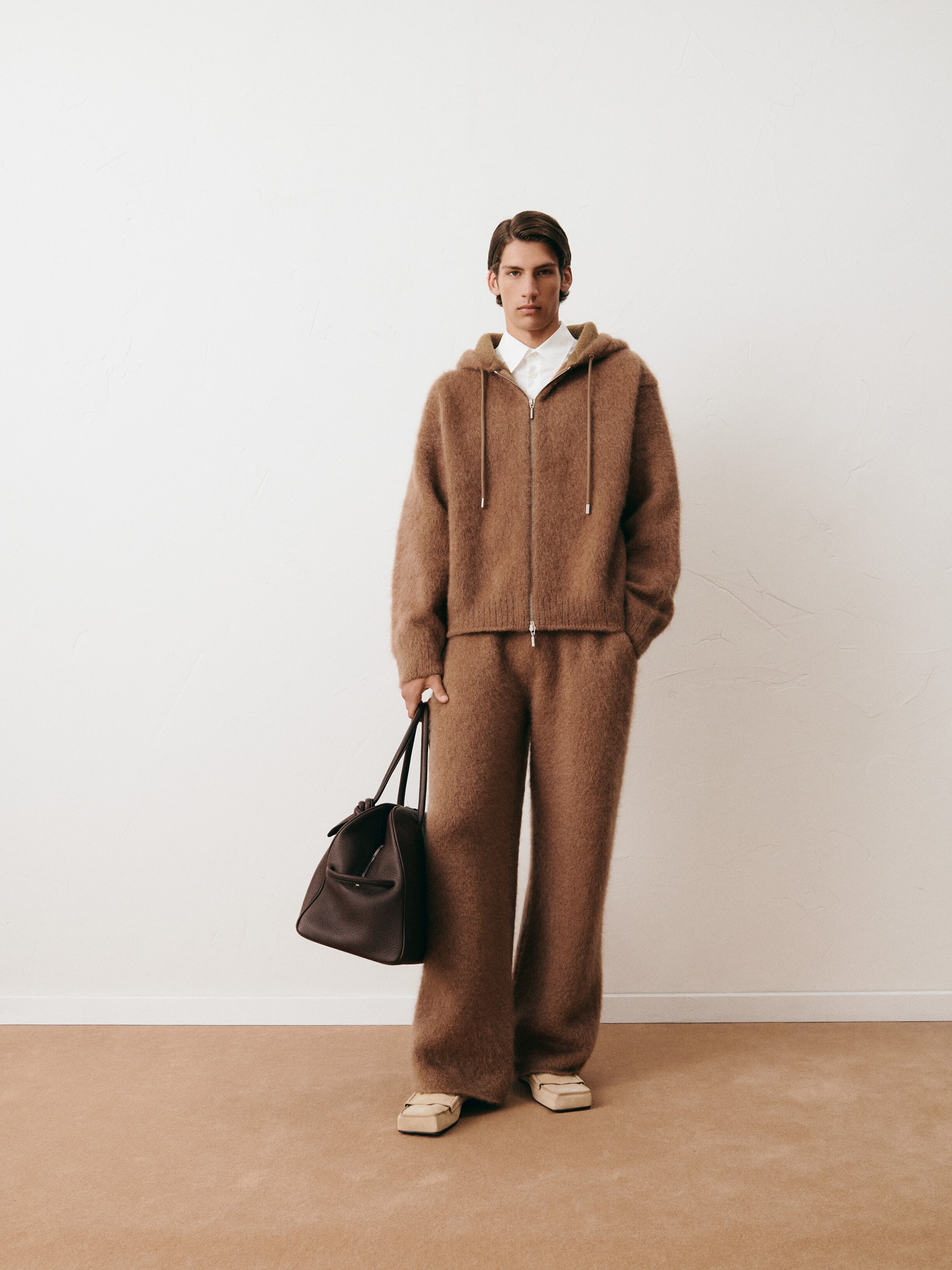 The Nuvola zipped cardigan, Beige/Naturals | JACQUEMUS UAE