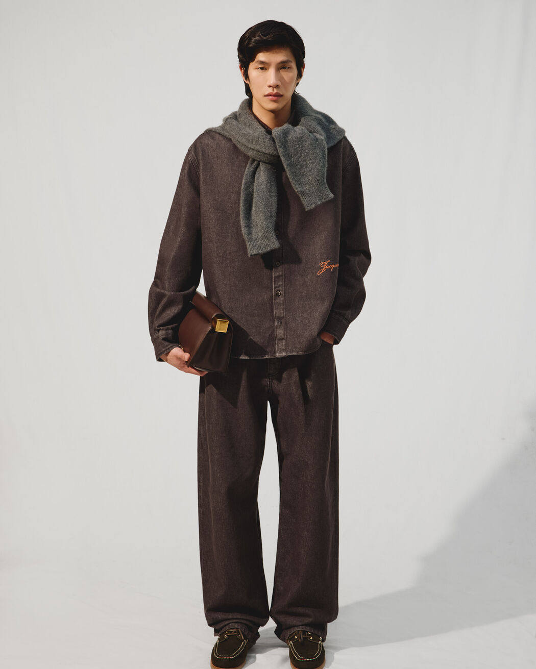 The de-Nîmes Simon denim shirt jacquemus the de n mes simon denim shirt