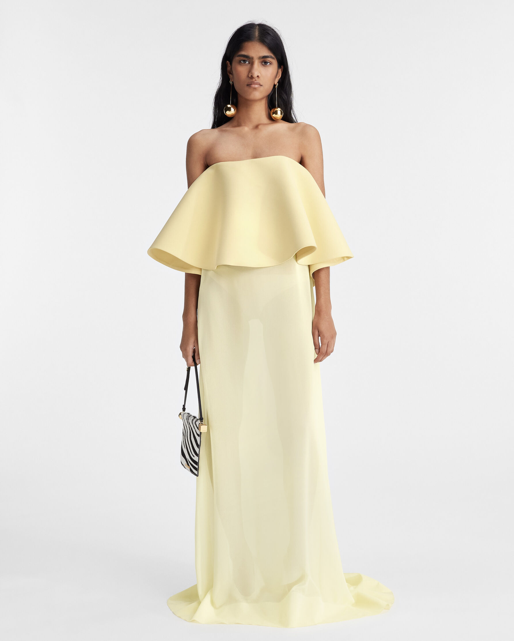 jacquemus yellow dress Dresses S The neckline is a boat neckline Jacquemus Yellow 'The Abiha' Maxi