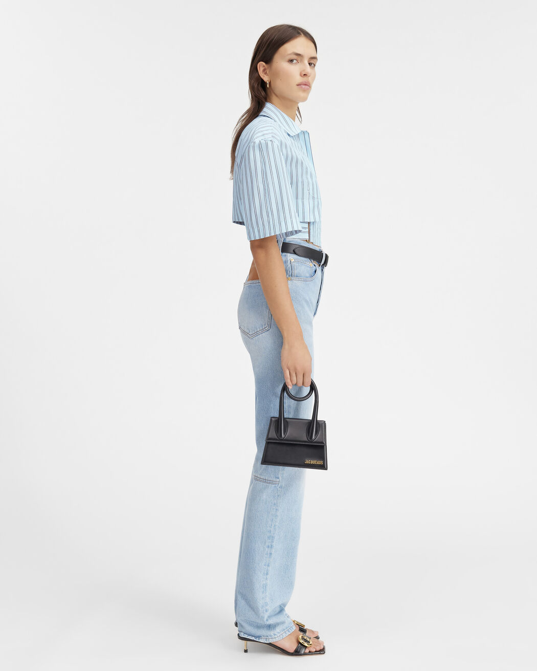 The Bari cropped shirt jacquemus the bari cropped shirt