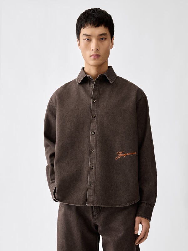 The de-Nîmes Simon denim shirt jacquemus the de n mes simon denim shirt