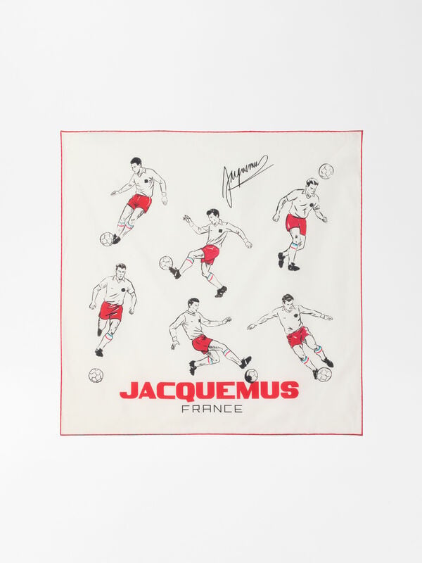 The Supporter silk scarf jacquemus the supporter silk scarf