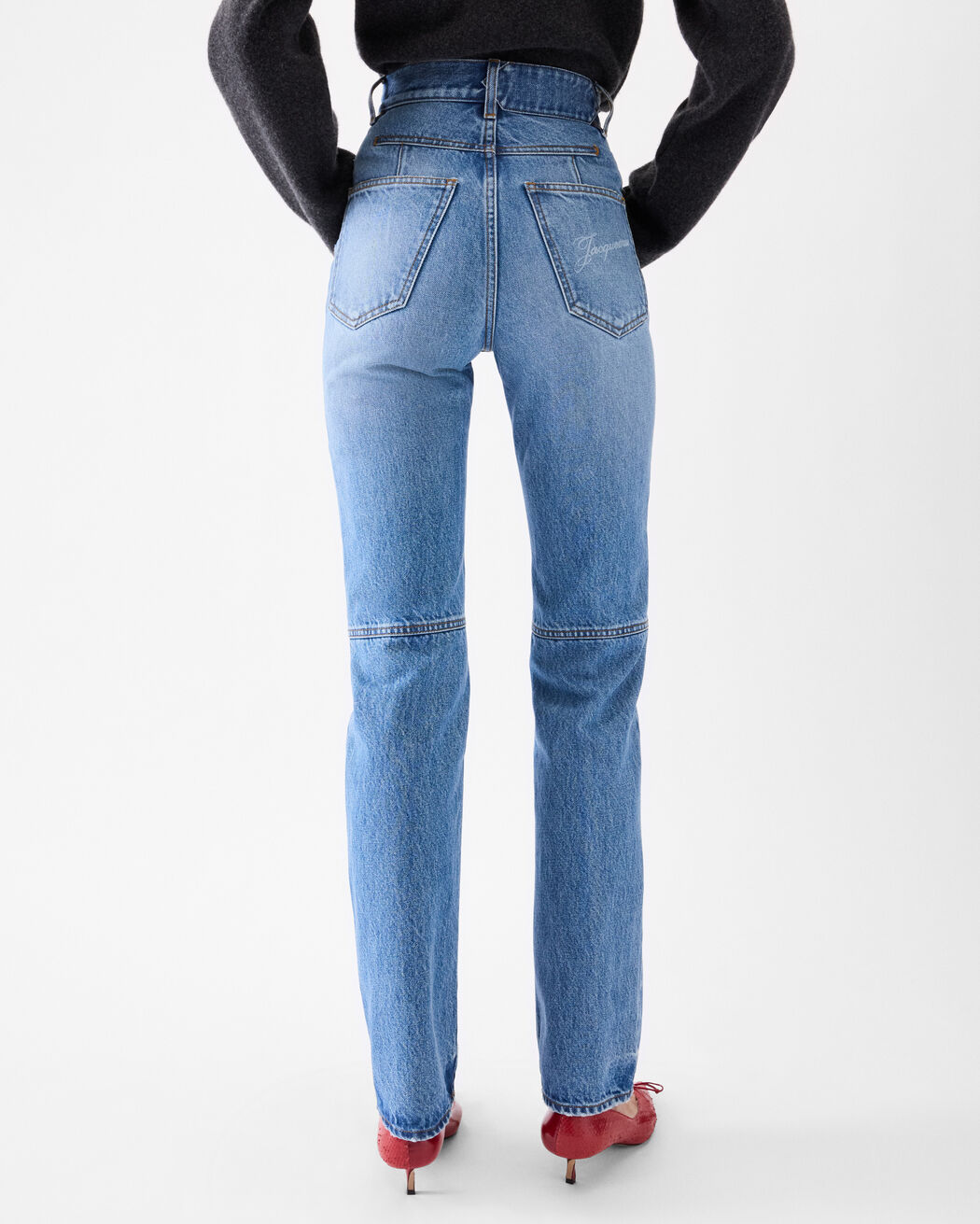 The straight de-Nîmes denim pants jacquemus the straight de n mes denim pants