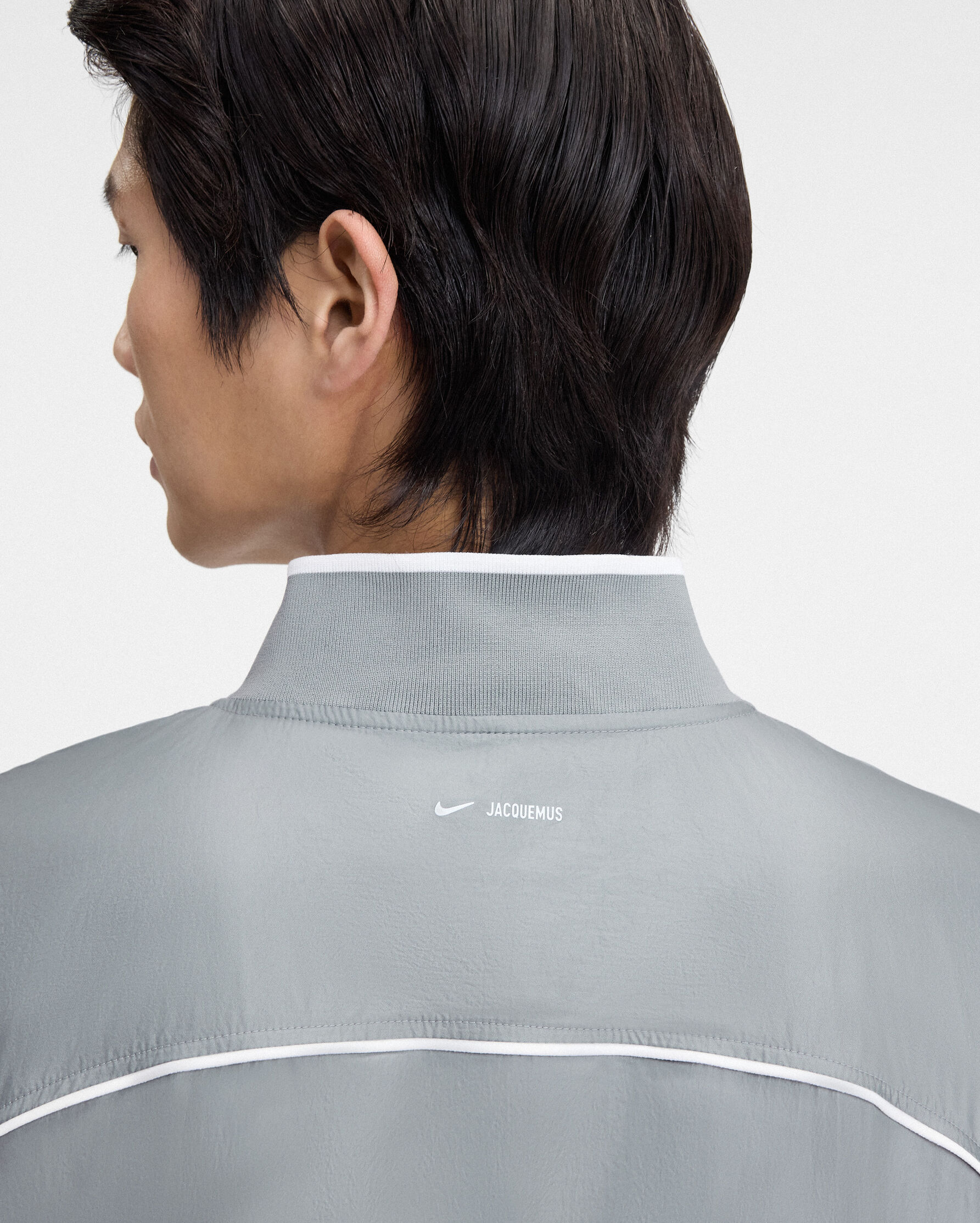 The JACQUEMUS+NIKE track jacket, Grey | JACQUEMUS UAE