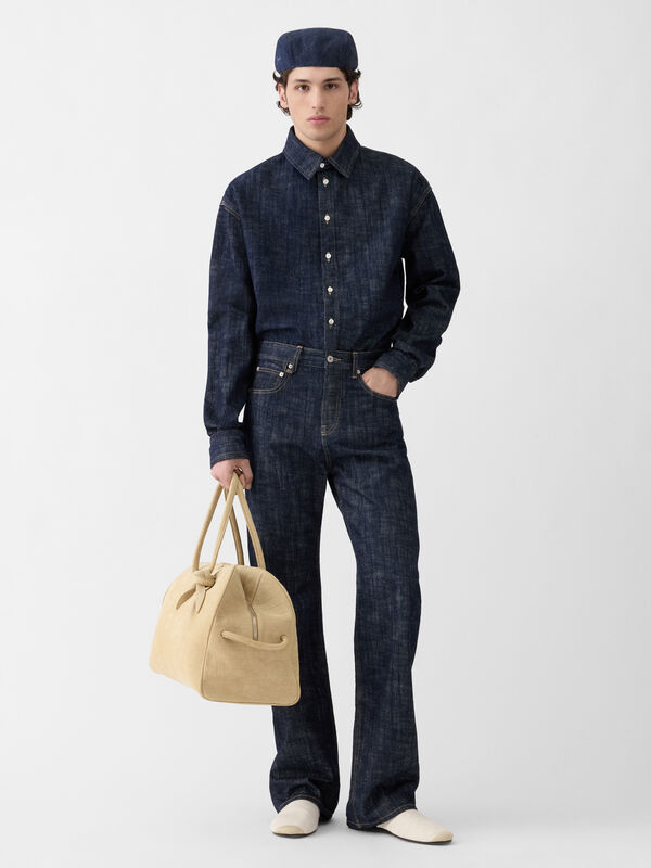 The straight de-Nîmes denim pants jacquemus the straight de n mes denim pants