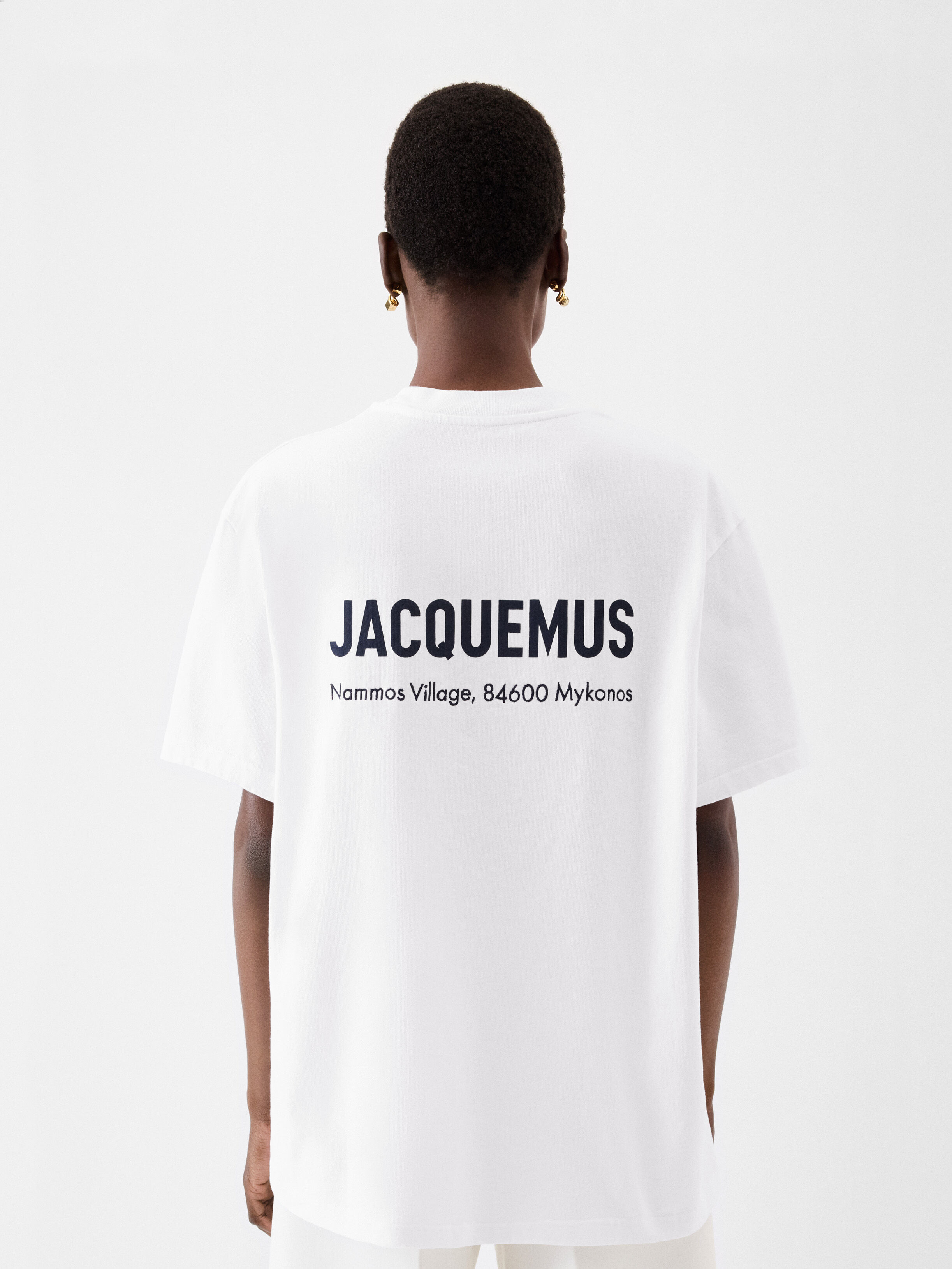 The Mykonos address t-shirt, White | JACQUEMUS UAE