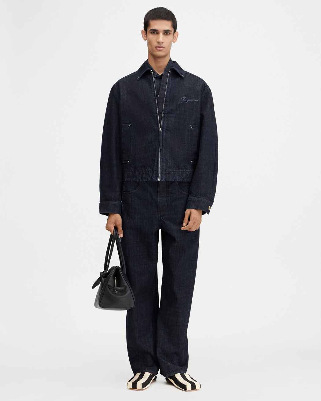 The Canevas de-Nîmes denim jacket jacquemus the canevas de n mes denim jacket
