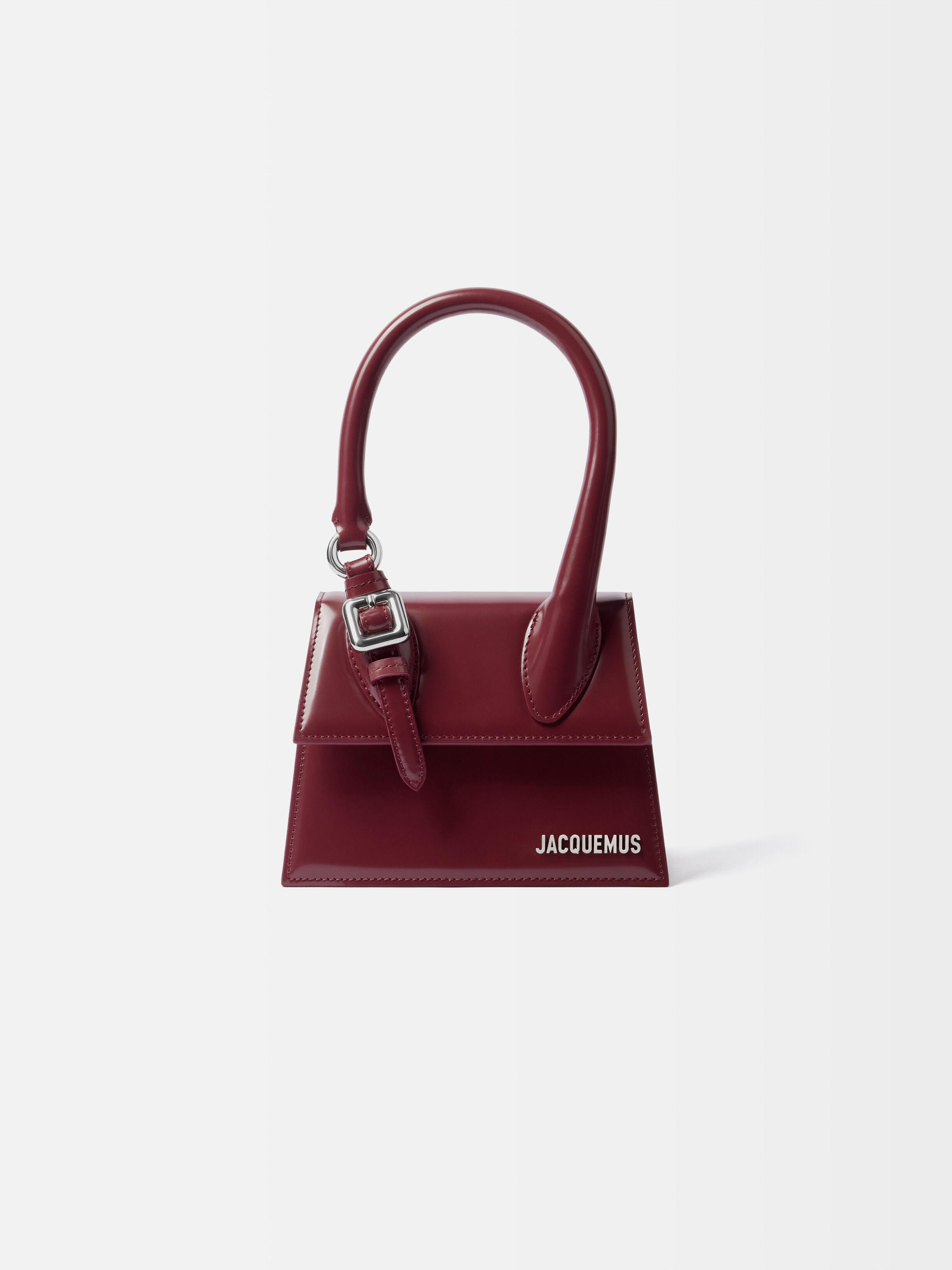 The medium Chiquito with buckle, Burgundy | JACQUEMUS UAE