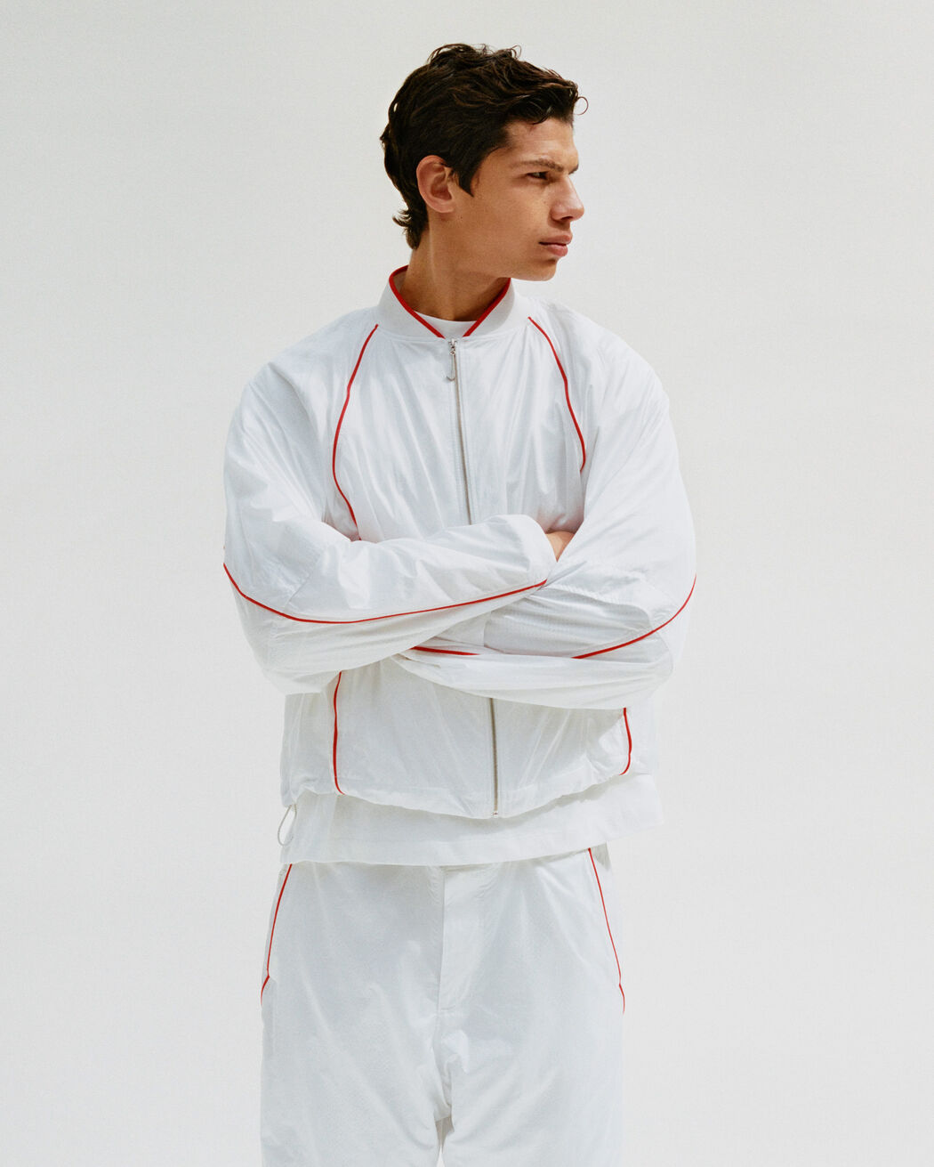 The JACQUEMUS+NIKE track jacket the jacquemus nike track jacket