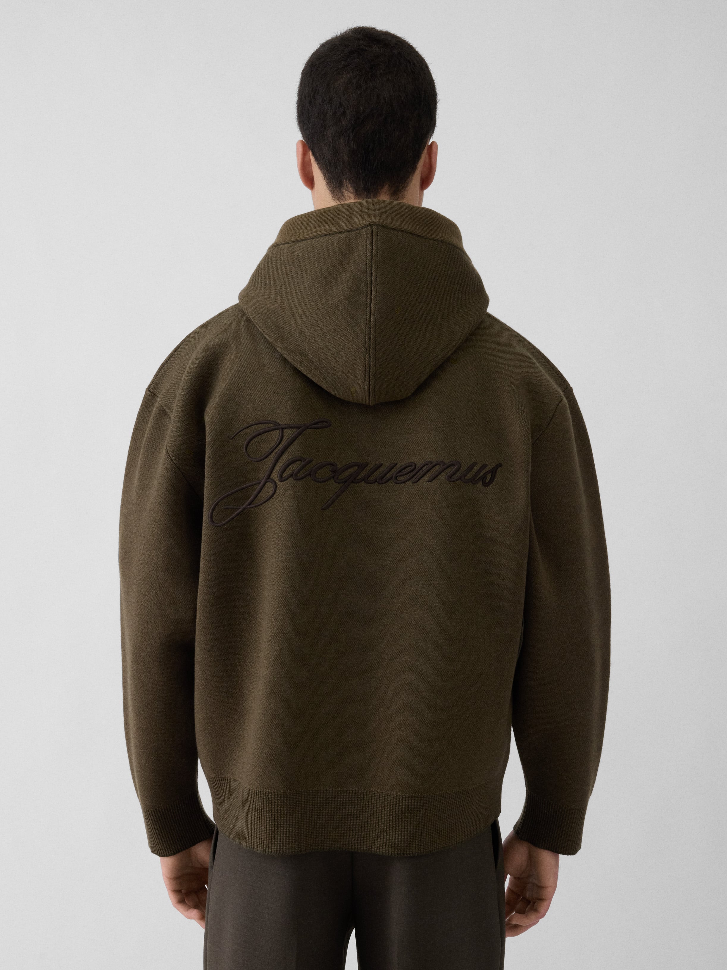 The Piqué Hooded Cardigan
