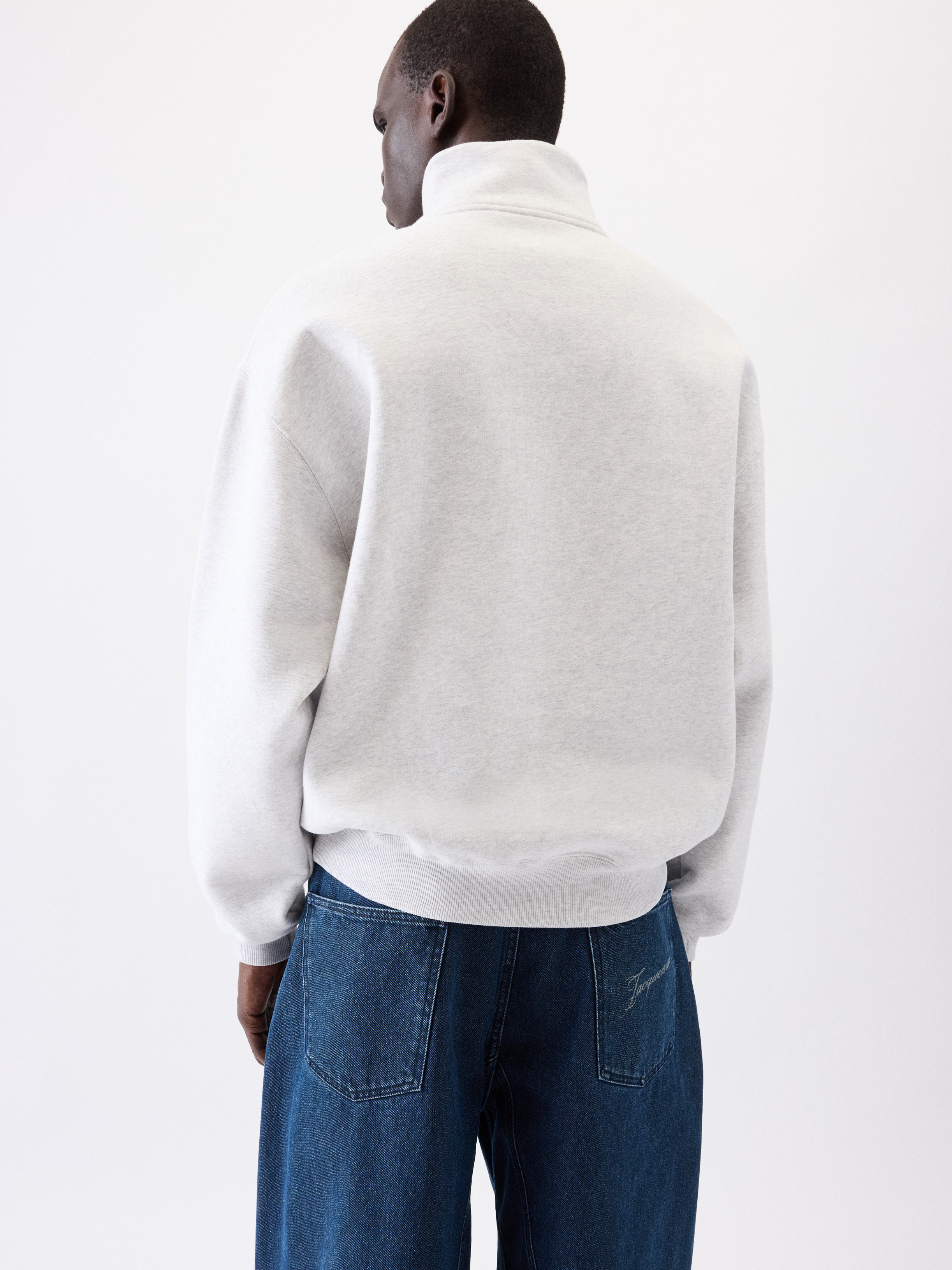 The Gros Grain Zipped-rollneck Sweatshirt