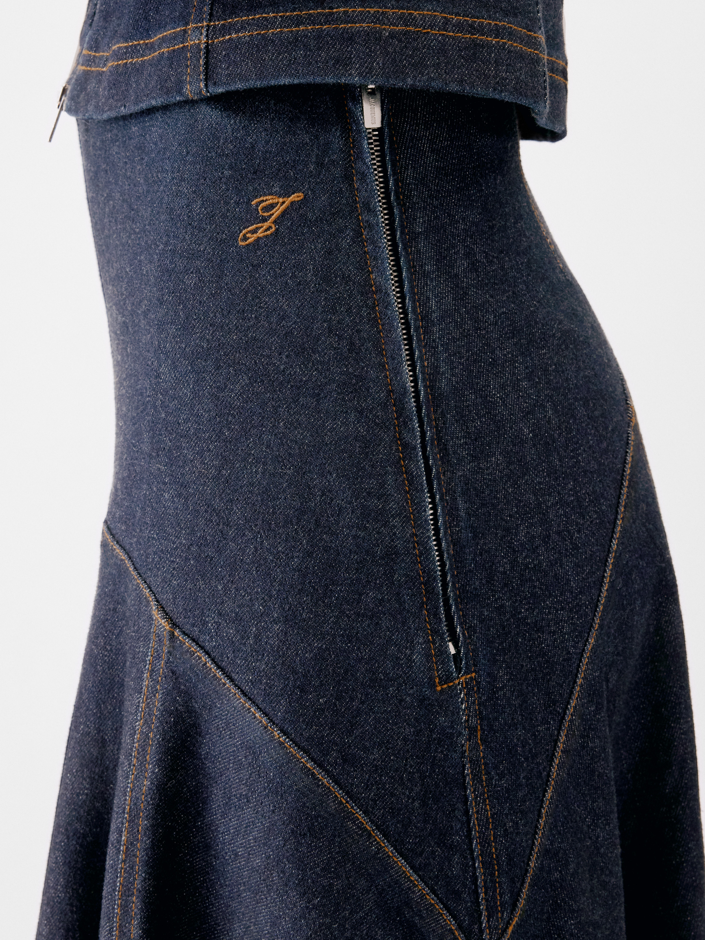The Triangle De-nîmes Denim Skirt