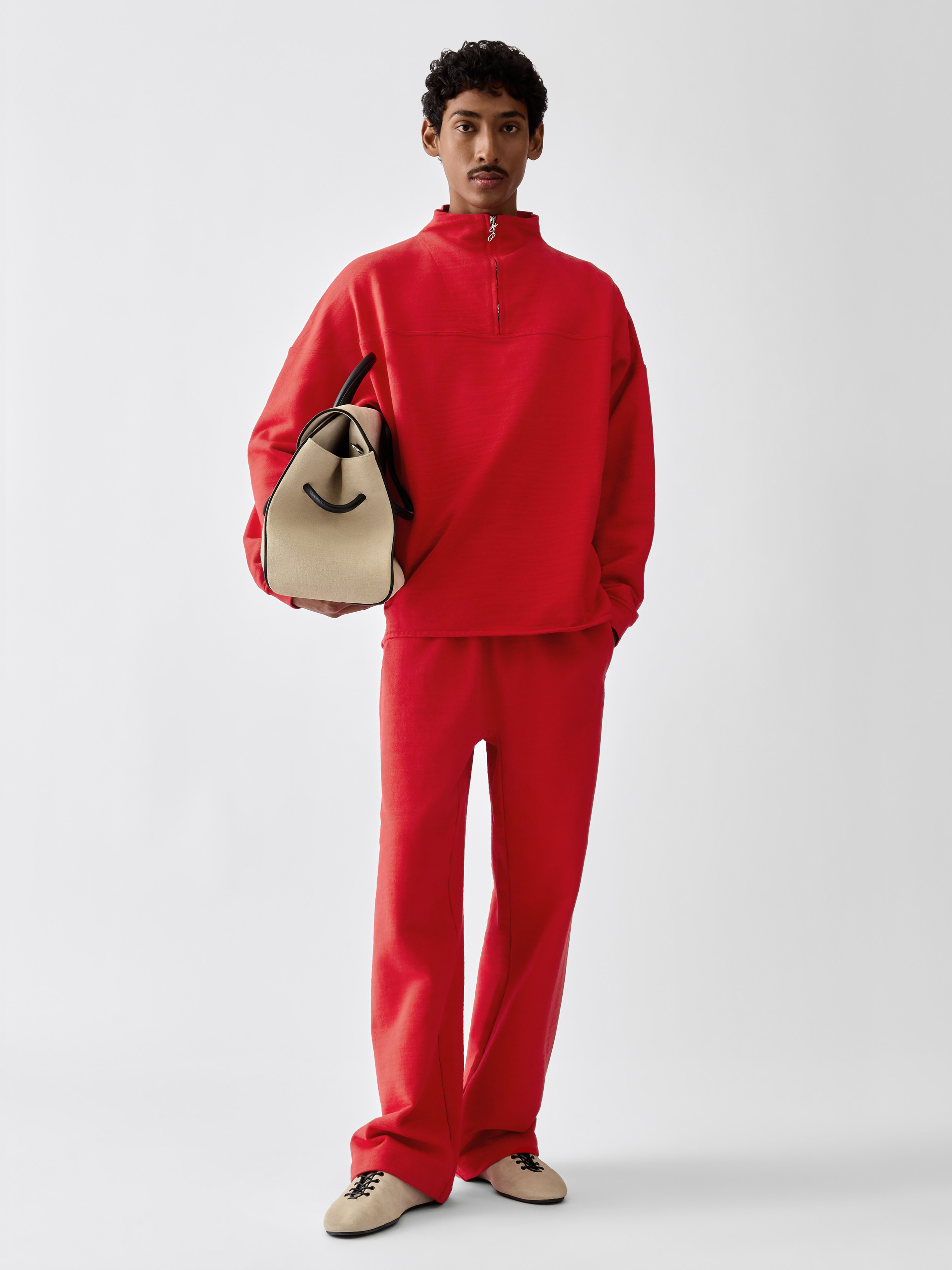 The Rond Carré Zipped Rollneck Sweatshirt