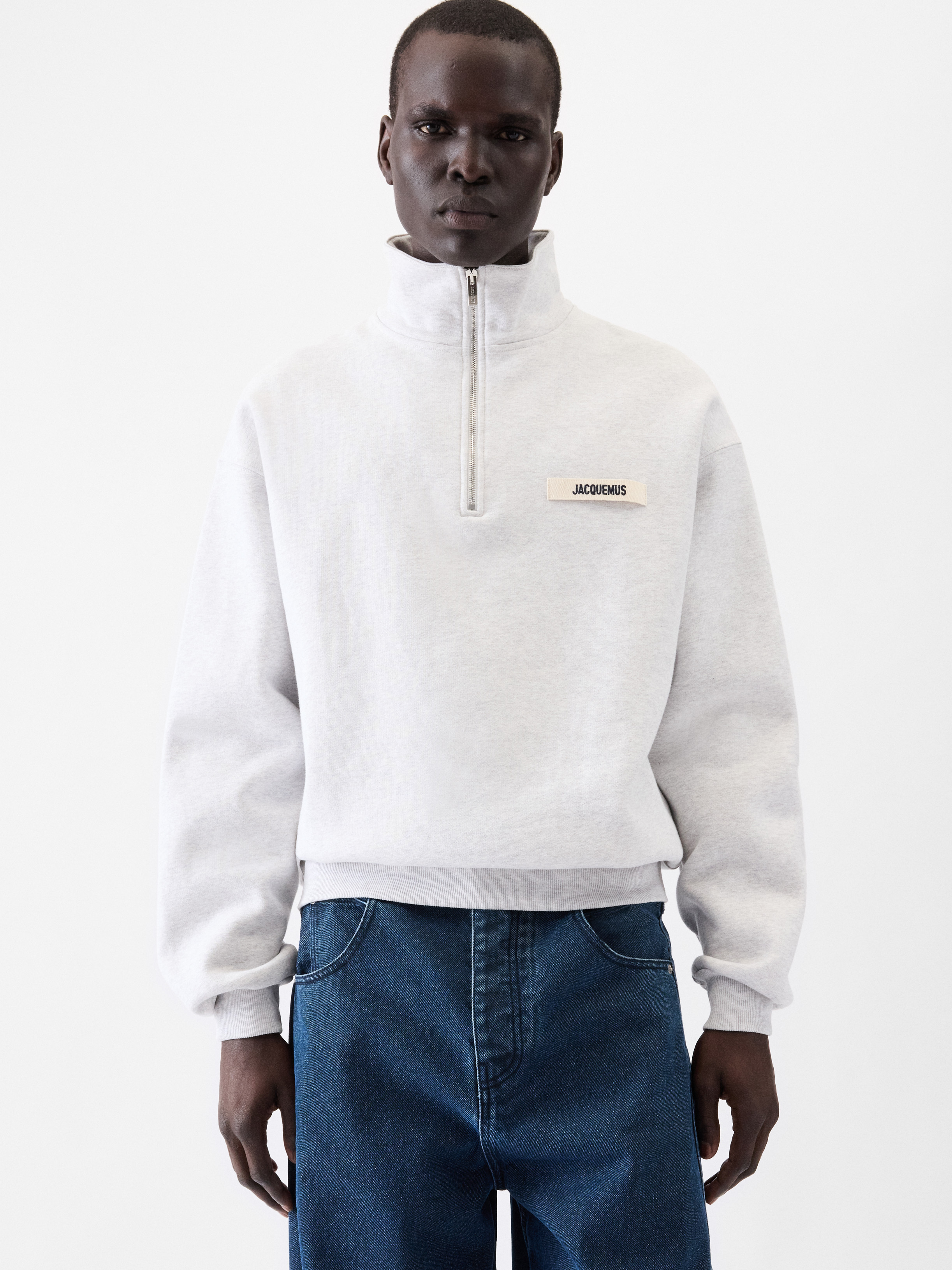 The Gros Grain Zipped-rollneck Sweatshirt