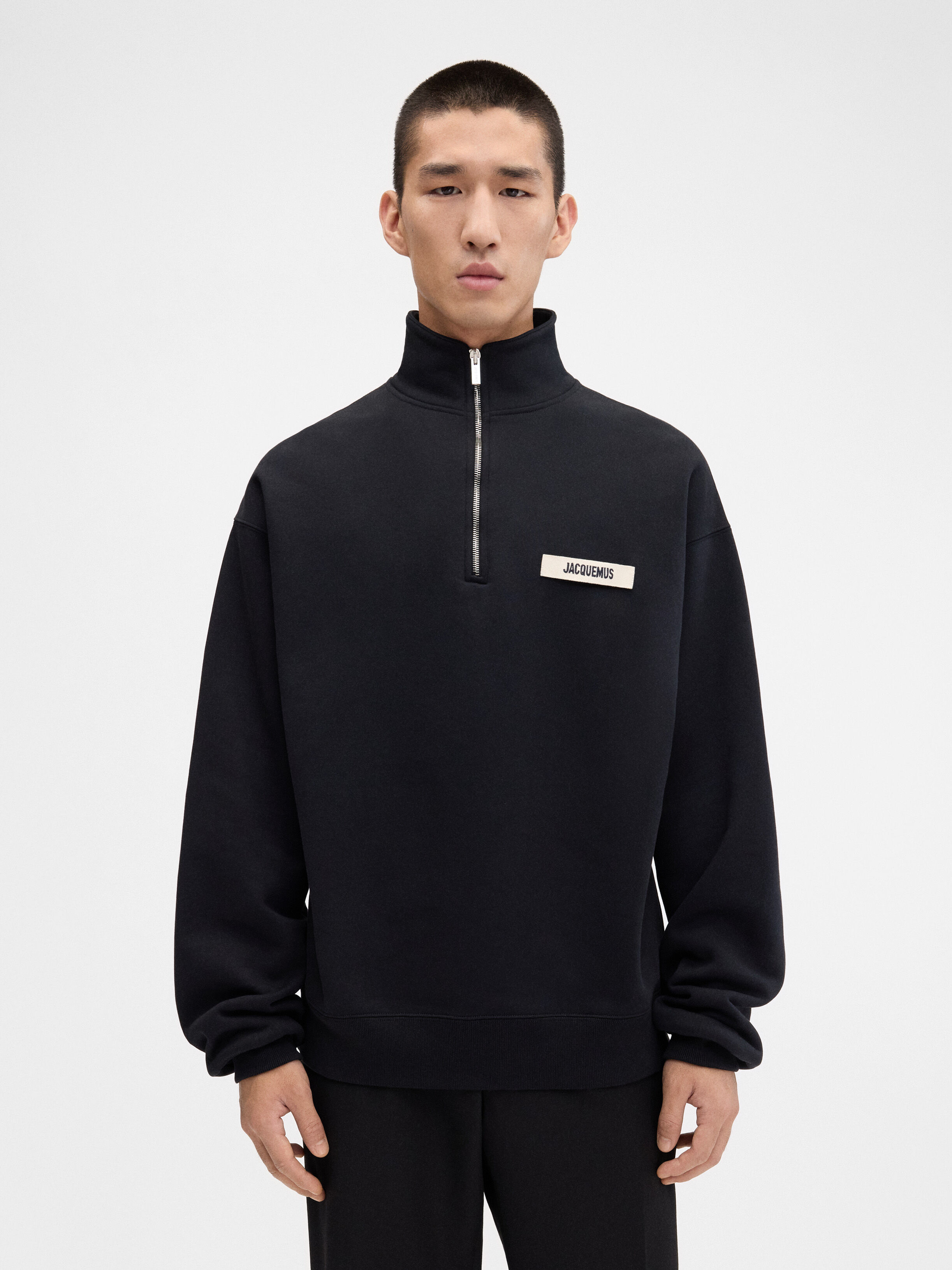 The Gros Grain Zipped-rollneck Sweatshirt